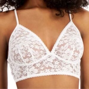 INC international concepts white lace bralette size small NWT